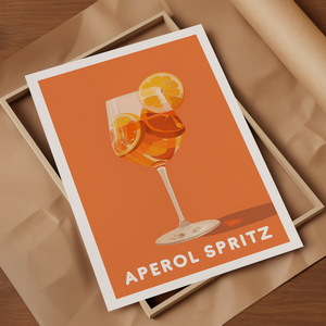 Aperol Spritz Falikép - otthon & életmód - dekoráció - kép & falikép - poszter - Meska.hu