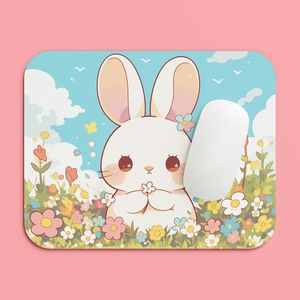 Egérpad Nyuszis Mintával - Vidám és Praktikus Asztali Kiegészítő, Otthon & Életmód, Tárolás & Rendszerezés, Íróasztali tároló, Decoupage, transzfer és szalvétatechnika, MESKA