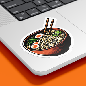 Vízálló Vinyl Ramen Matrica - Ételimádók Álomkiegészítője - otthon & életmód - papír, írószer - matrica, matrica csomag - Meska.hu