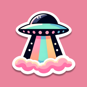 UFO Matrica � Kozmikus Dekoráció, Ami Felfrissíti Tárgyaidat - otthon & életmód - papír, írószer - matrica, matrica csomag - Meska.hu