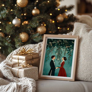 Jane Austen regénye inspirálta karácsonyi kép - művészet - grafika & illusztráció - művészi nyomat - Meska.hu