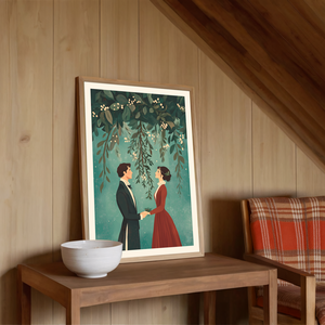 Jane Austen regénye inspirálta karácsonyi kép - művészet - grafika & illusztráció - művészi nyomat - Meska.hu