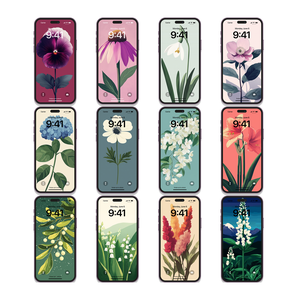 Virágos Mobiltelefon Háttérképek  24 Darabos Csomag - művészet - grafika & illusztráció - digitális - Meska.hu