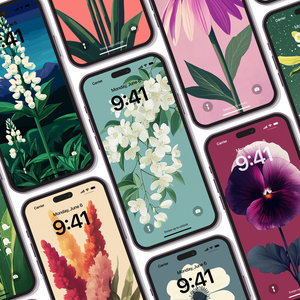 Virágos Mobiltelefon Háttérképek  24 Darabos Csomag, Művészet, Grafika & Illusztráció, Digitális, Fotó, grafika, rajz, illusztráció, MESKA