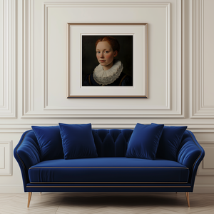Jan van Eyck Inspirálta Reneszánsz Női Portré  Kivételes Művészi Nyomat - művészet - grafika & illusztráció - művészi nyomat - Meska.hu