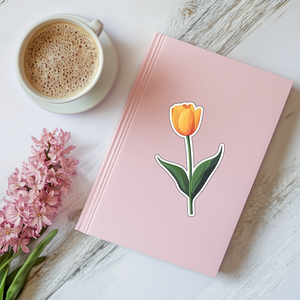 Húsvéti Tulipános Matrica  Ünnepi Dekoráció Fényes Papíron - Meska.hu