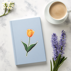 Húsvéti Tulipános Matrica  Ünnepi Dekoráció Fényes Papíron - otthon & életmód - papír, írószer - matrica, matrica csomag - Meska.hu