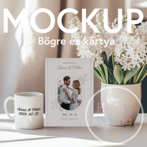 Tavaszi Hangulatú Képeslap  Kártya Mockup PSD/PNG, Művészet, Grafika & Illusztráció, Digitális, Fotó, grafika, rajz, illusztráció, MESKA