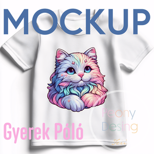 Gyermek Póló Mockup  Professzionális, Magas Felbontású Digitális Design, Művészet, Grafika & Illusztráció, Digitális, Fotó, grafika, rajz, illusztráció, MESKA