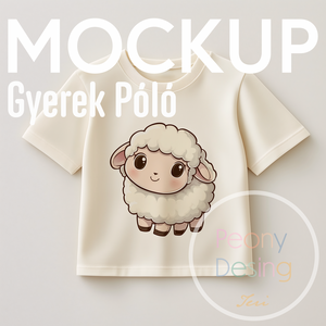Gyermek Póló Mockup  Professzionális, Magas Felbontású Digitális Design - Meska.hu