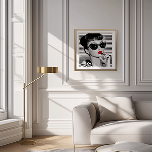 Exkluzív Audrey Hepburn Pop-Art Falikép  Digitális Letöltés és 21x21 cm-es Nyomtatott Nyomat - művészet - grafika & illusztráció - művészi nyomat - Meska.hu