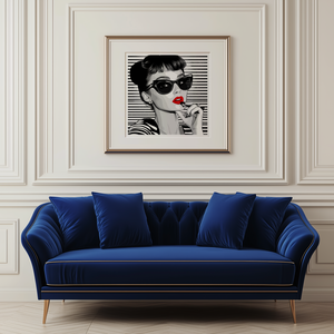 Exkluzív Audrey Hepburn Pop-Art Falikép  Digitális Letöltés és 21x21 cm-es Nyomtatott Nyomat - művészet - grafika & illusztráció - művészi nyomat - Meska.hu
