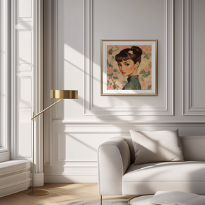 Exkluzív Audrey Hepburn Pop-Art Falikép  Digitális Letöltés és 21x21 cm-es Nyomtatott Nyomat - művészet - grafika & illusztráció - művészi nyomat - Meska.hu