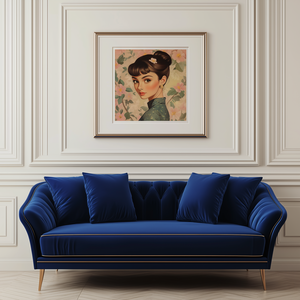 Exkluzív Audrey Hepburn Pop-Art Falikép  Digitális Letöltés és 21x21 cm-es Nyomtatott Nyomat - művészet - grafika & illusztráció - művészi nyomat - Meska.hu