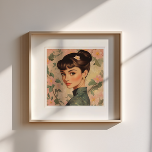 Exkluzív Audrey Hepburn Pop-Art Falikép  Digitális Letöltés és 21x21 cm-es Nyomtatott Nyomat, Művészet, Grafika & Illusztráció, Művészi nyomat, Fotó, grafika, rajz, illusztráció, MESKA