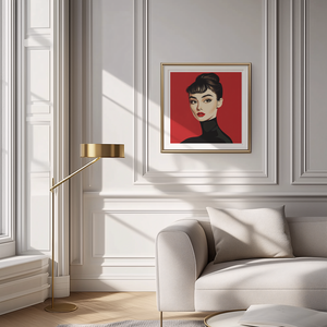 Exkluzív Audrey Hepburn Pop-Art Falikép  Digitális Letöltés és 21x21 cm-es Nyomtatott Nyomat - művészet - grafika & illusztráció - művészi nyomat - Meska.hu