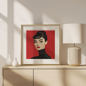 Exkluzív Audrey Hepburn Pop-Art Falikép  Digitális Letöltés és 21x21 cm-es Nyomtatott Nyomat - művészet - grafika & illusztráció - művészi nyomat - Meska.hu