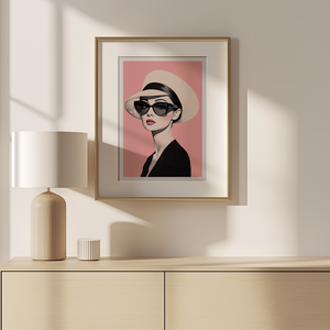 Exkluzív Audrey Hepburn Pop-Art Falikép  Digitális Letöltés és 21x21 cm-es Nyomtatott Nyomat - művészet - grafika & illusztráció - művészi nyomat - Meska.hu