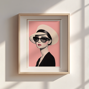 Exkluzív Audrey Hepburn Pop-Art Falikép  Digitális Letöltés és 21x21 cm-es Nyomtatott Nyomat, Művészet, Grafika & Illusztráció, Művészi nyomat, Fotó, grafika, rajz, illusztráció, MESKA