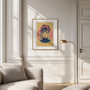 Exkluzív Audrey Hepburn Pop-Art Falikép  Digitális Letöltés és 21x21 cm-es Nyomtatott Nyomat - művészet - grafika & illusztráció - művészi nyomat - Meska.hu