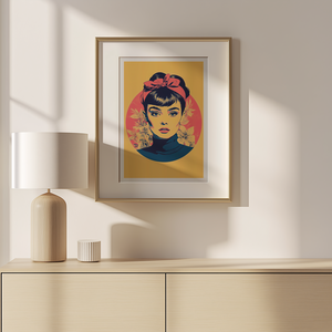Exkluzív Audrey Hepburn Pop-Art Falikép  Digitális Letöltés és 21x21 cm-es Nyomtatott Nyomat - művészet - grafika & illusztráció - művészi nyomat - Meska.hu
