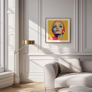 Twiggy Inspirálta Pop-Art Falikép  Exkluzív Művészeti Élmény Digitális és Nyomtatott Választékban - művészet - grafika & illusztráció - művészi nyomat - Meska.hu