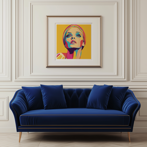 Twiggy Inspirálta Pop-Art Falikép  Exkluzív Művészeti Élmény Digitális és Nyomtatott Választékban - művészet - grafika & illusztráció - művészi nyomat - Meska.hu