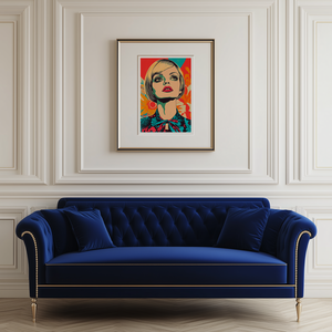 Twiggy Inspirálta Pop-Art Falikép  Exkluzív Művészeti Élmény Digitális és Nyomtatott Választékban - művészet - grafika & illusztráció - művészi nyomat - Meska.hu