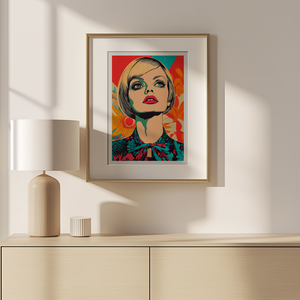 Twiggy Inspirálta Pop-Art Falikép  Exkluzív Művészeti Élmény Digitális és Nyomtatott Választékban - művészet - grafika & illusztráció - művészi nyomat - Meska.hu