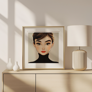 Exkluzív Audrey Hepburn Pop-Art Falikép  Digitális Letöltés és 21x21 cm-es Nyomtatott Nyomat - művészet - grafika & illusztráció - művészi nyomat - Meska.hu
