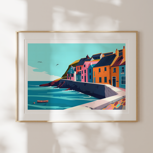 Port Isaac Inspirálta Falikép  Egy Darabka Anglia Otthonodban, Otthon & Életmód, Dekoráció, Kép & Falikép, Poszter, Fotó, grafika, rajz, illusztráció, MESKA