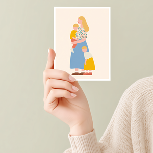 Két ölelésben  Anyák gyermekeikkel mini print sorozatból, Otthon & Életmód, Dekoráció, Kép & Falikép, Poszter, Fotó, grafika, rajz, illusztráció, MESKA