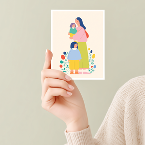 Egy ölelésnyi világ  Anyák gyermekeikkel mini print sorozatból, Otthon & Életmód, Dekoráció, Kép & Falikép, Poszter, Fotó, grafika, rajz, illusztráció, MESKA