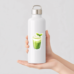 Matcha Latte Matrica  Egyedi Vinyl Matrica Kültéri Használatra is - otthon & életmód - papír, írószer - matrica, matrica csomag - Meska.hu