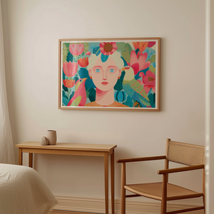 A Madarak Királynője  Színes művészi print trópusi hangulattal - otthon & életmód - dekoráció - kép & falikép - poszter - Meska.hu