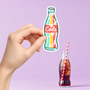 Cola  Egyedi Vinyl Matrica Kültéri Használatra is, Otthon & Életmód, Papír, írószer, Matrica, matrica csomag, Fotó, grafika, rajz, illusztráció, MESKA