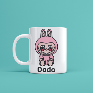 Labubu Dada mintás kerámia bögre, Otthon & Életmód, Konyhafelszerelés, tálalás, Tálalás, Bögre & Csésze, Fotó, grafika, rajz, illusztráció, Decoupage, transzfer és szalvétatechnika, MESKA