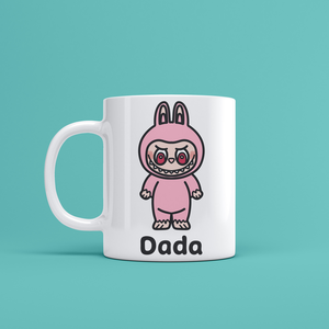 Labubu Dada mintás kerámia bögre, Otthon & Életmód, Konyhafelszerelés, tálalás, Tálalás, Bögre & Csésze, Fotó, grafika, rajz, illusztráció, Decoupage, transzfer és szalvétatechnika, MESKA