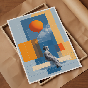 Lebegő gondolatok Falikép - művészet - grafika & illusztráció - művészi nyomat - Meska.hu