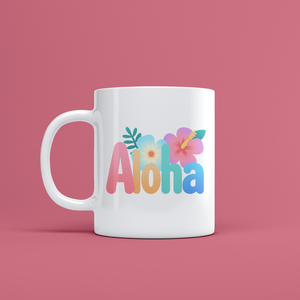 Aloha feliratú bögre  trópusi nyár a kezedben - otthon & életmód - konyhafelszerelés, tálalás - tálalás - bögre & csésze - Meska.hu