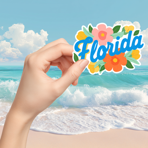 Florida matrica  napsütötte tengerparti hangulat, Otthon & Életmód, Papír, írószer, Matrica, matrica csomag, Fotó, grafika, rajz, illusztráció, MESKA