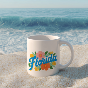 Florida mintás bögre  trópusi nyár a kezedben - Meska.hu