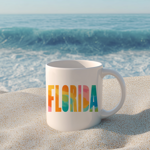 Florida mintás bögre  trópusi nyár a kezedben - Meska.hu