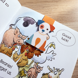 Kutyás mágneses könyvjelző gyerekeknek  laminált, aranyos dizájn - Meska.hu