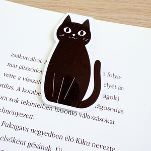 Fekete cicás mágneses könyvjelző  stílusos és praktikus olvasóknak - Meska.hu