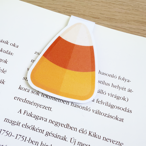 Candy Corn mágneses könyvjelző  vidám kiegészítő olvasóknak - Meska.hu