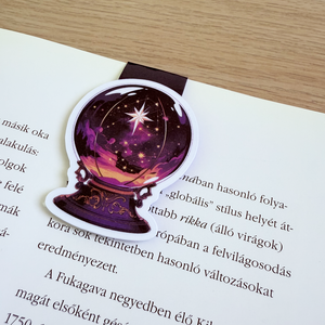 Halolowen-i mágneses könyvjelző  varázsgömb mintával, Könyv & Zene, Könyvjelző, Fotó, grafika, rajz, illusztráció, Papírművészet, MESKA