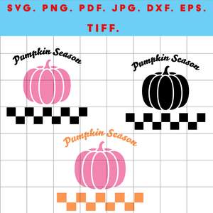 Pumpkin Season  őszi digitális design fájl ZIP ( SVG, PNG, PDF, JPG, DXF, EPS, TIFF ) fekete és színes változat ZIP - művészet - grafika & illusztráció - digitális - Meska.hu
