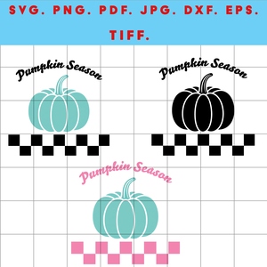 Pumpkin Season  őszi digitális design fájl ZIP ( SVG, PNG, PDF, JPG, DXF, EPS, TIFF ) fekete és színes változat ZIP - művészet - grafika & illusztráció - digitális - Meska.hu