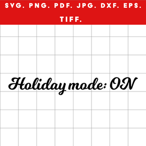 Holiday mode: ON  fekete retró karácsonyi digitális design ZIP / SVG, PNG, PDF, JPG, DXF, TIFF - művészet - grafika & illusztráció - digitális - Meska.hu